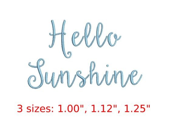 Bring Joyful Energy to Every Project with Hello Sunshine Embroidery Font