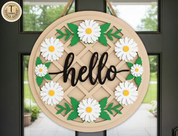 Designing a Warm Welcome: The Hello Daisy Lattice Sign