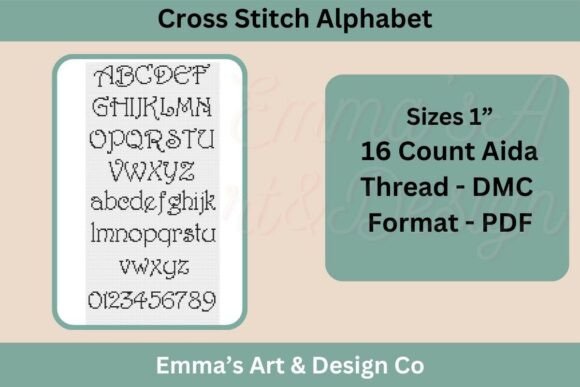 Elevate Your Handmade Projects with a Stylish Alphabet Cross Stitch Pattern