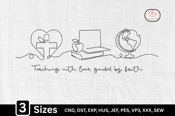 Faith Teacher Line Art: Merging Devotion with Modern Design