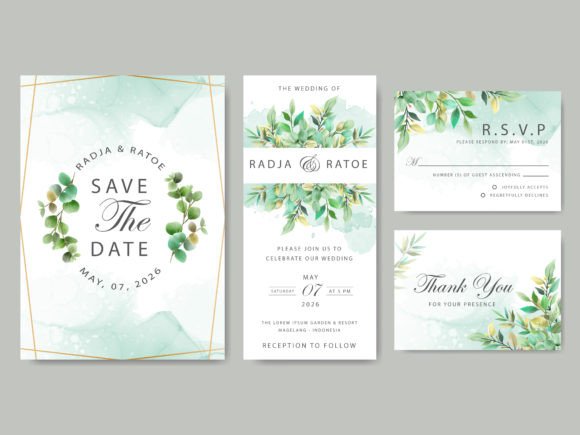 Greenery Eucalyptus Wedding Invitations: A Natural Choice