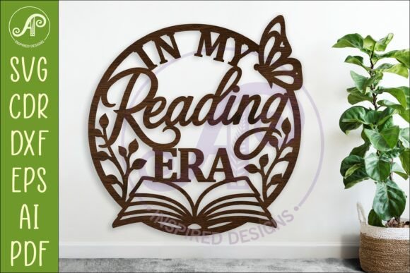 In My Reading Era SVG: A Designer's Guide to the Book Lover Wall Sign