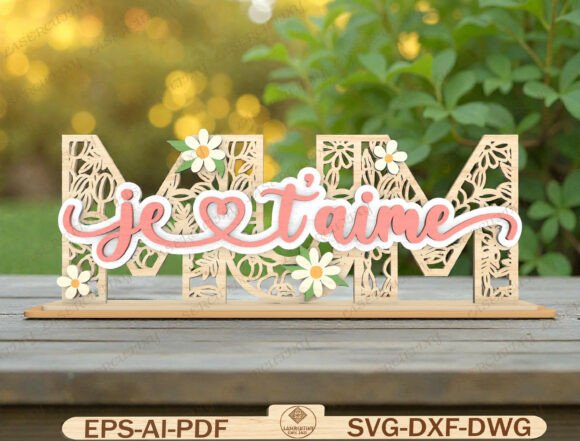 Mémé Je T'aime Floral SVG: A 3D Design for Meaningful Gifts