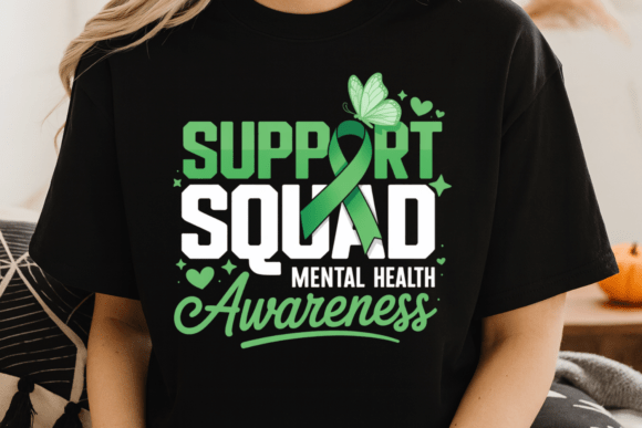 Mental Health Support Squad PNG: Bold Advocacy Design