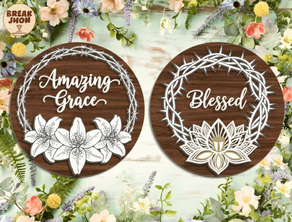 Religious Door Hanger Laser Cut File Svg: Faithful Craftsmanship