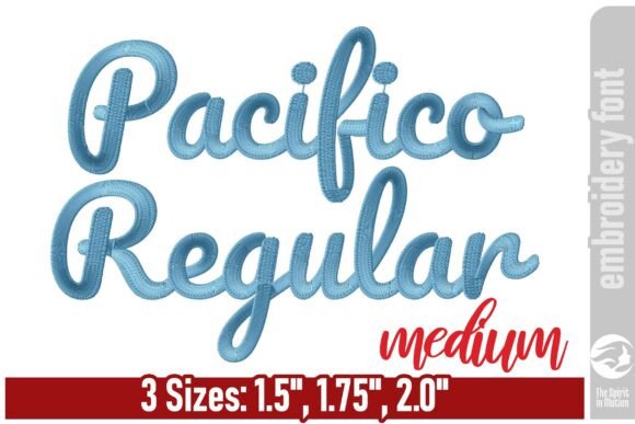 Stitching Personality: The Pacifico Embroidery Font