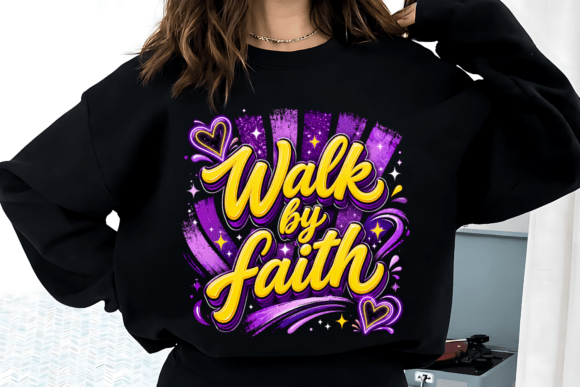 Walk by Faith PNG: Your Bold Faith Christian PNG