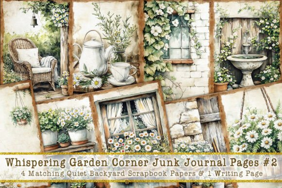 Whispering Garden Corner Junk Journal #2: A Botanical Retreat