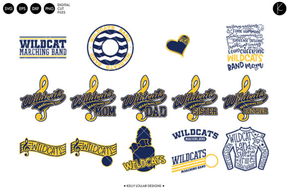 Wildcats Band Bundle: Spirit Designs for Every Crafter